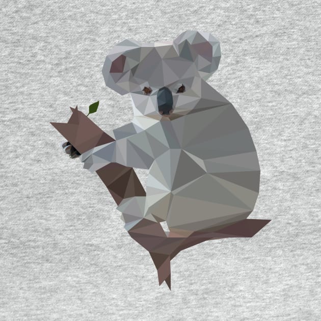 Polygonal Koala Bear by AndreMartinez